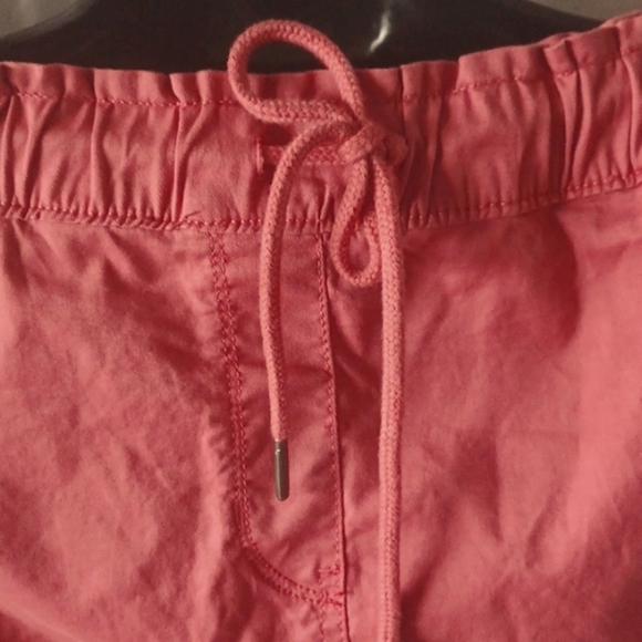 Croft & Barrow Watermelon Tie Waist Skirt, Size PL, side pockets, 18" long - Picture 2 of 10